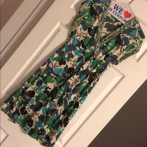 Floral Silk Dress ‘Like New’